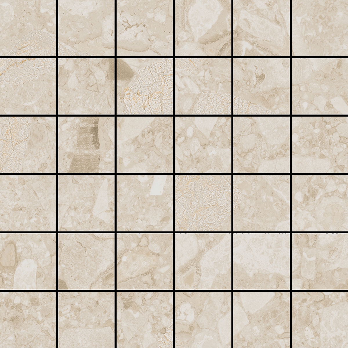 Cream Mosaic Beach   30X30