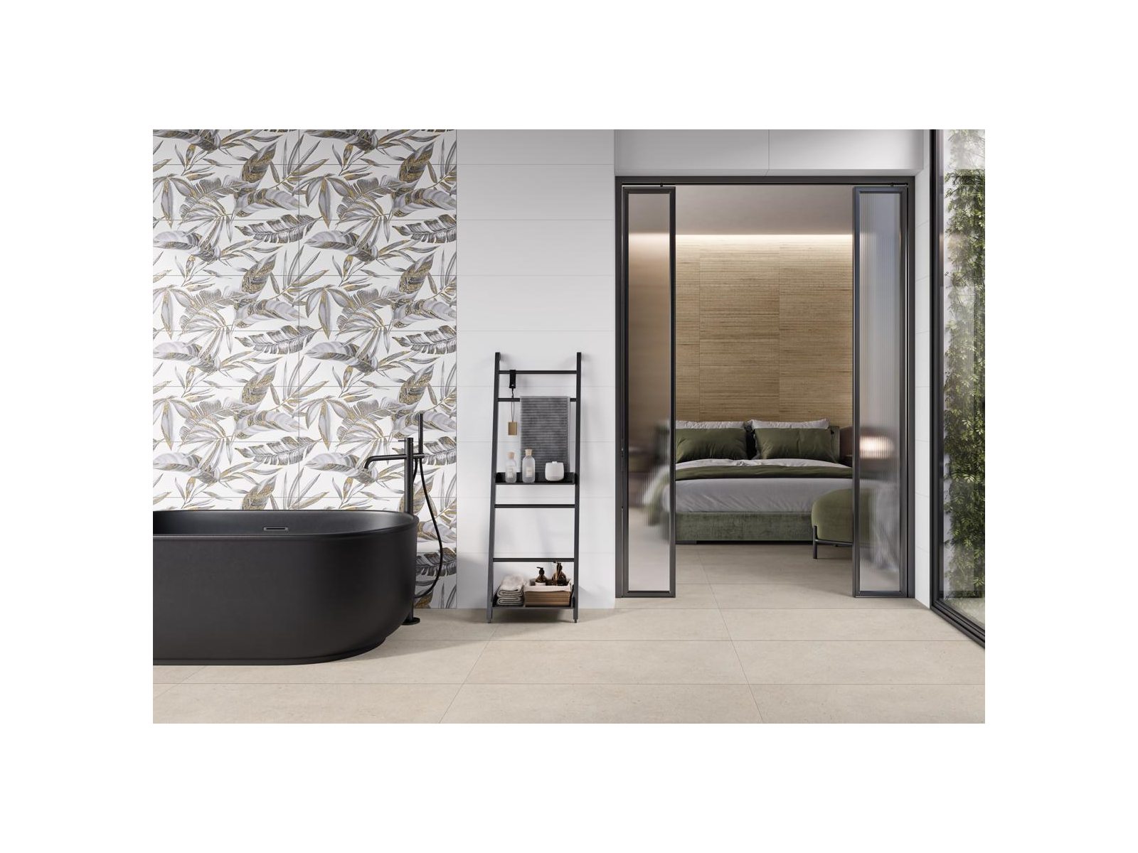Dec.Albi Leaves Gold A 31,6X90