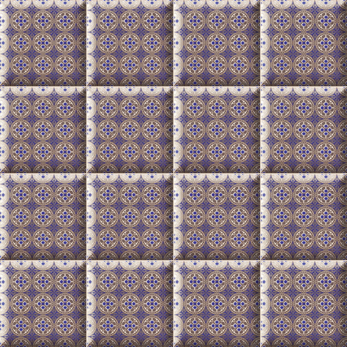 Decor Metal Blu 15x15