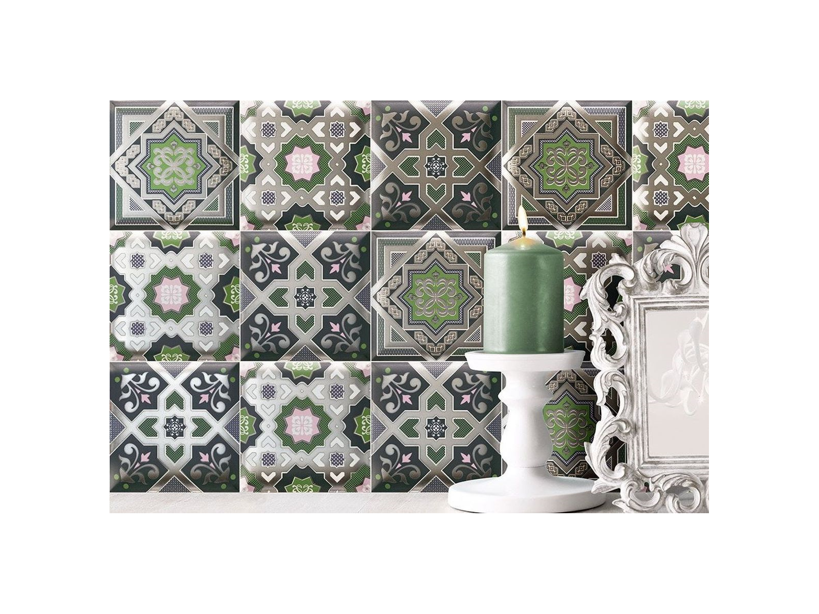 Decor Metal White 15x15