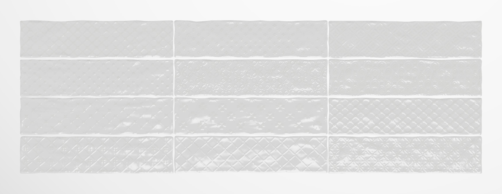 Decor Sirocco Glossy White 7,5X30
