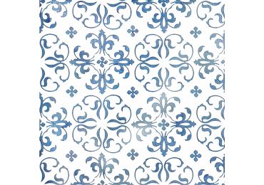 Decorado Stucco Azul 20X20
