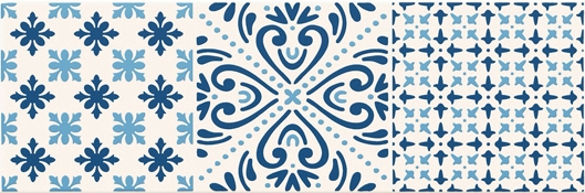 Dekor  Avignon Cobalt 2 Lesk 15X45