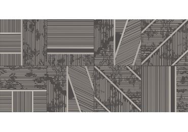 Dekor  Duo Graphite A Pololesk Rektifikovaný 29,8X59,8