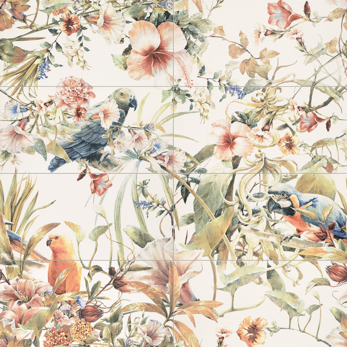 Dekor  Modern Pearl Parrots 8Ks Mat Rektifikovaný 119,8X119,8