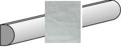 Demi-Bullnose Chic Sky Matt 1,5x30