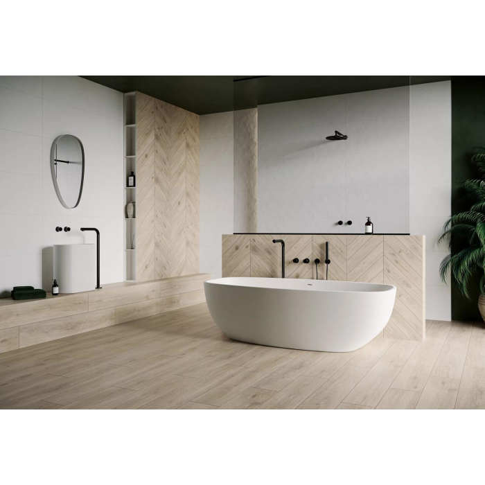 Dlažba  Heartwood Latte Struktura Mat Rektifikovaná 20X120