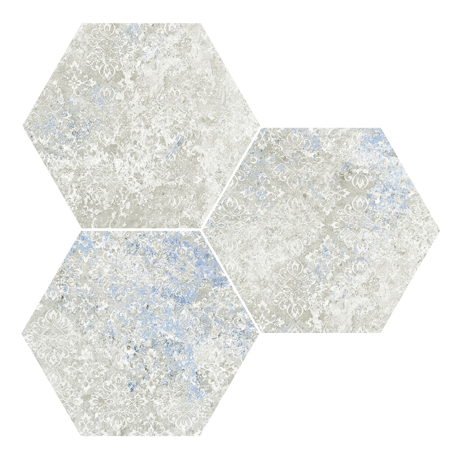 Emotion Grey Natural Hexagon 25x29