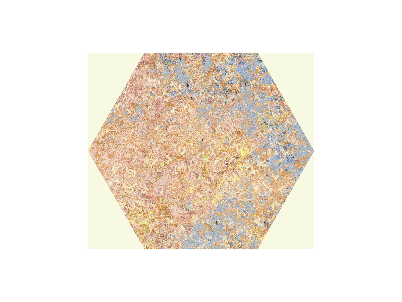 Emotion Red Natural Hexagon 25x29