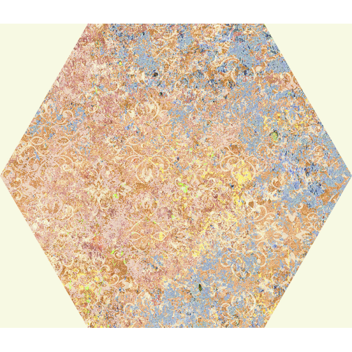 Emotion Red Natural Hexagon 25x29