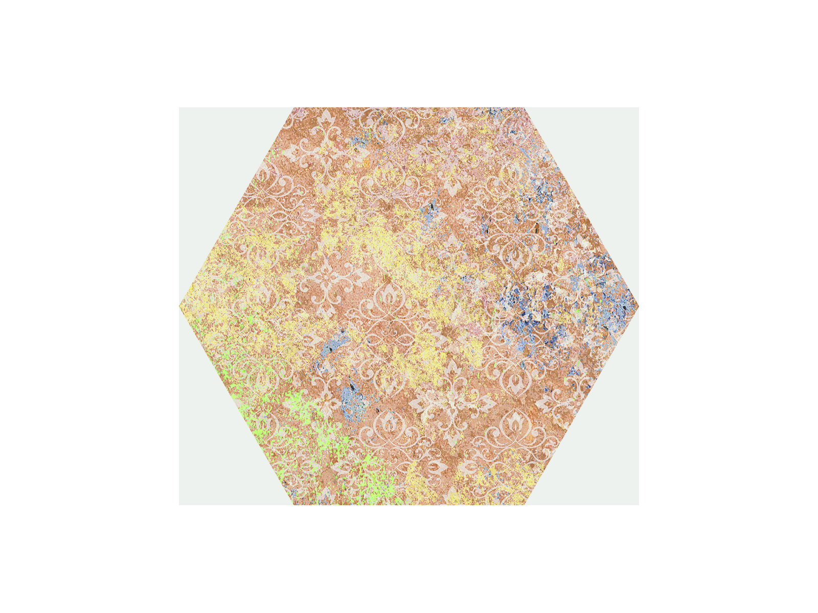 Emotion Red Natural Hexagon 25x29