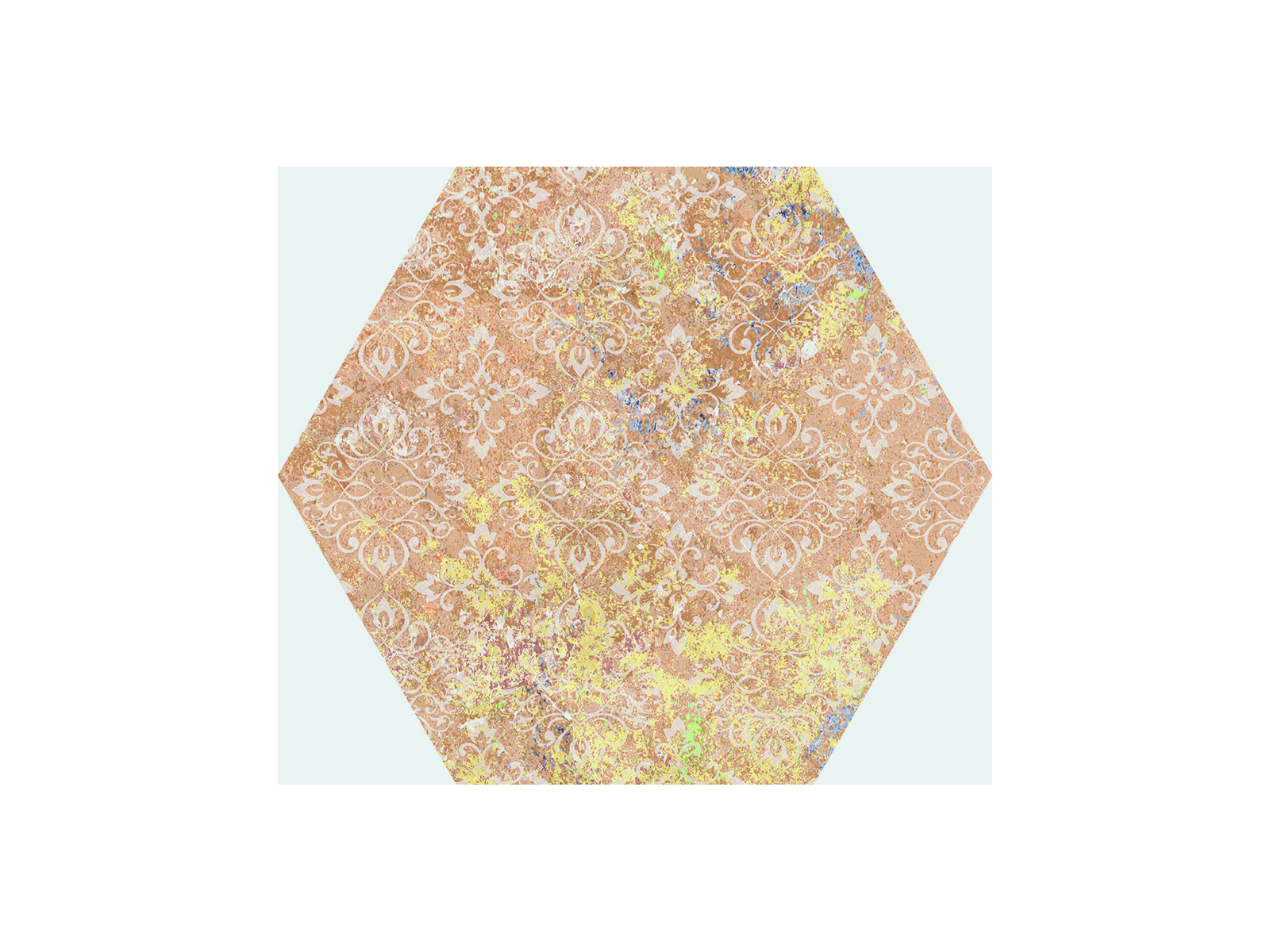 Emotion Red Natural Hexagon 25x29