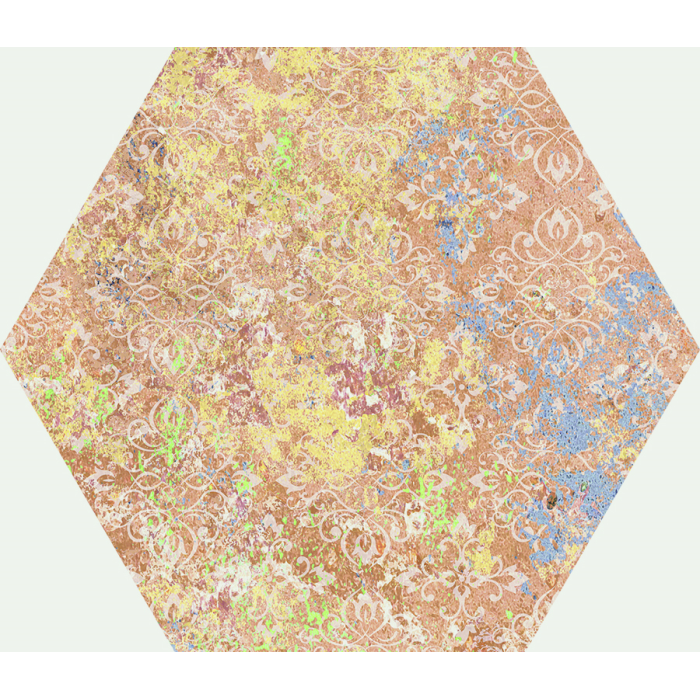 Emotion Red Natural Hexagon 25x29