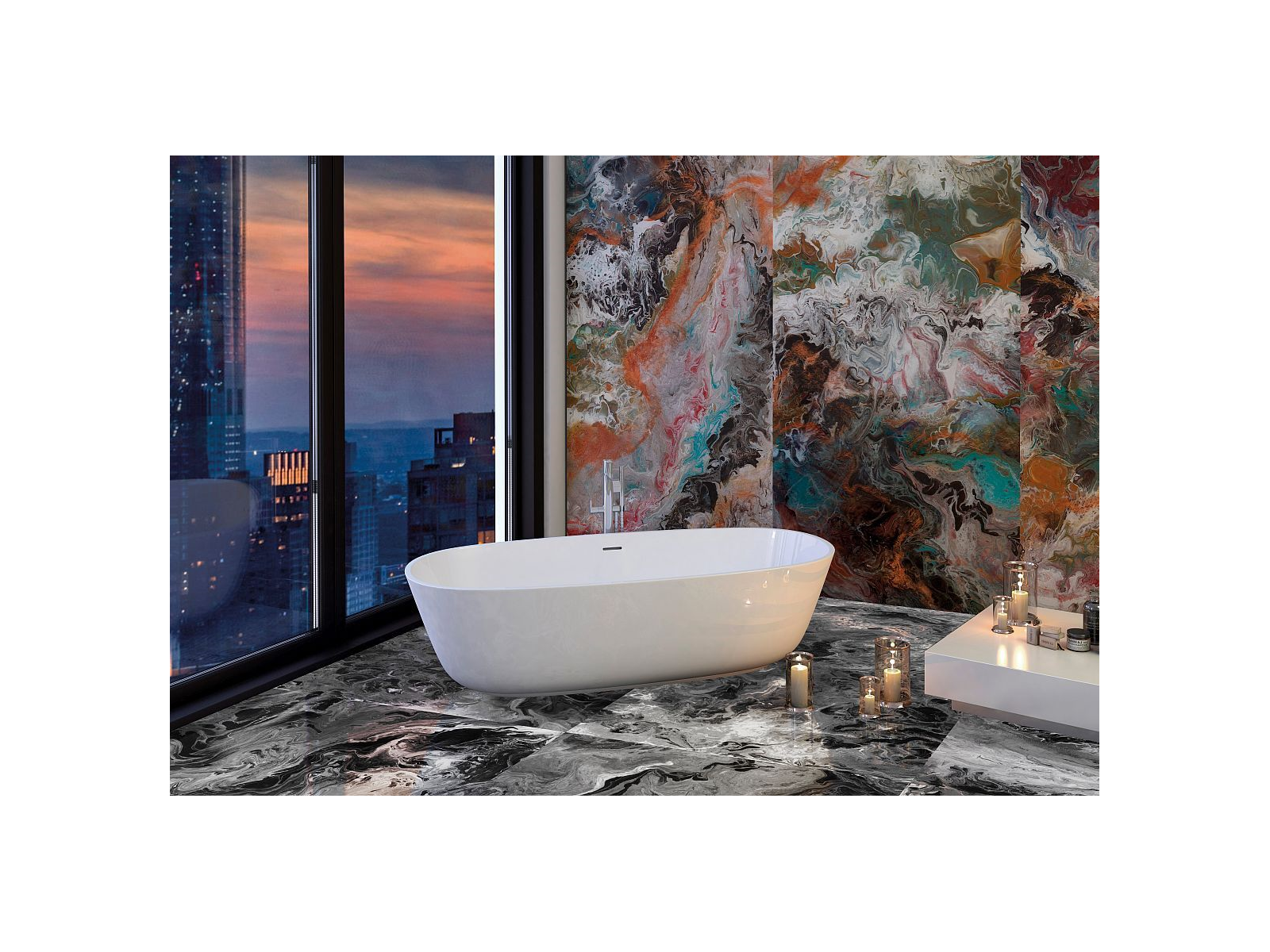 Fluid Black Polished 119,3x119,3