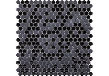 Glaze Mini Hexagon Black 29,5X30