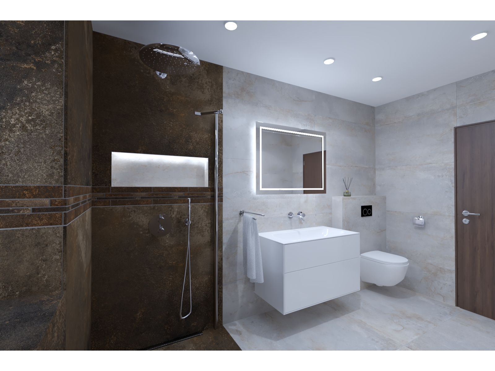 Grafický návrh - 3D vizualizace a virtuální 360 st. prohlídka koupelny