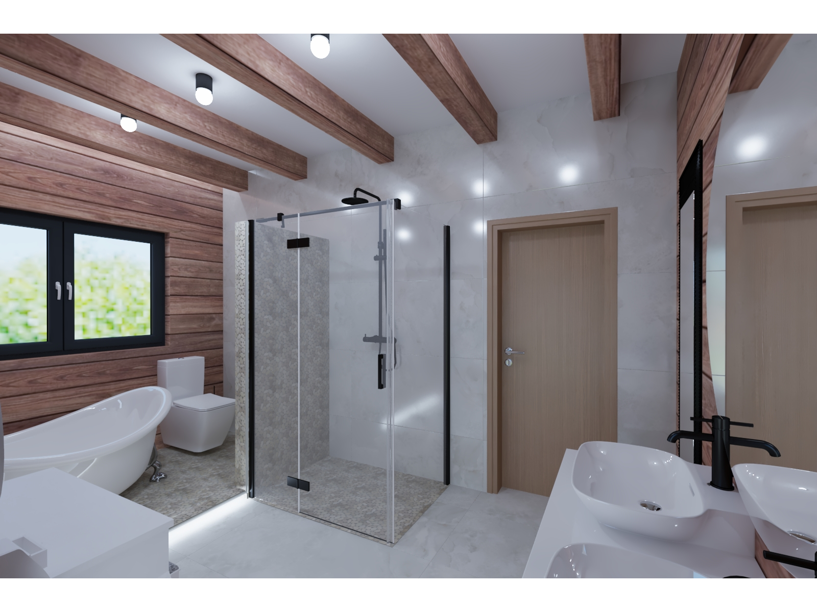 Grafický návrh - 3D vizualizace a virtuální 360 st. prohlídka koupelny