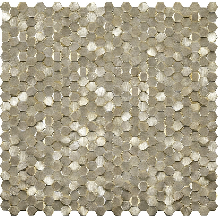Gravity Alu 3D Hexagon Gold 30,1X30,7