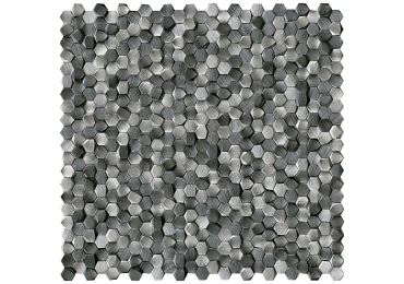 Gravity Alu 3D Hexagon Metal Titanium 30,1X30,7