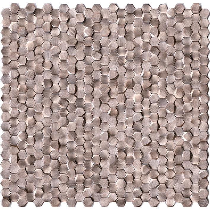 Gravity Alu 3D Hexagon Rose Gold 30,4X31