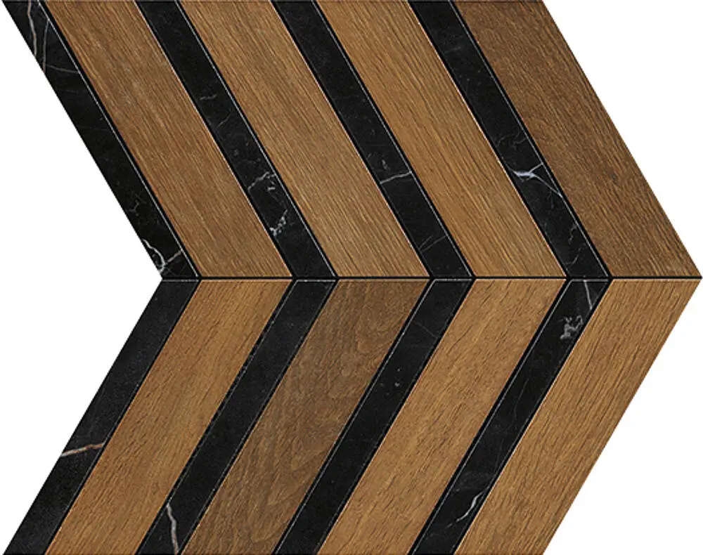 Heartwood Brandy Marble Chevron 28,7×29,4