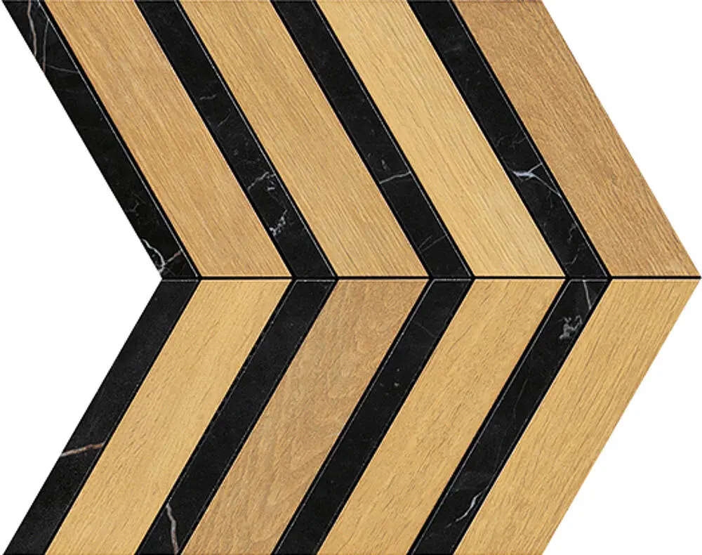 Heartwood Malt Marble Chevron 28,7×29,4