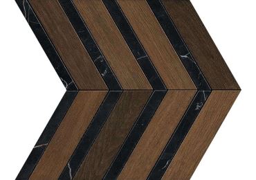 Heartwood Moka Marble Chevron 28,7×29,4