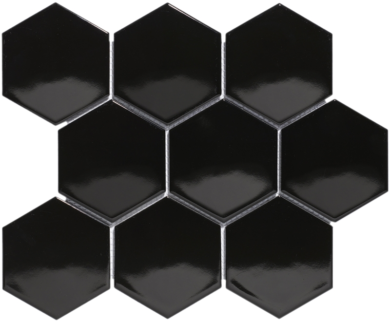 Hex10 Black Glossy 25,6X29,6