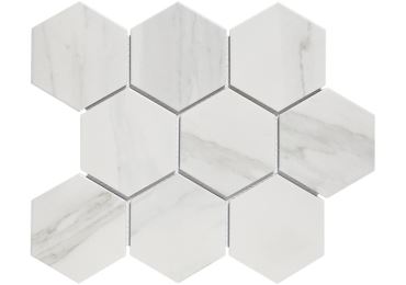 Hex10 Carrara White Mat 29,5X26