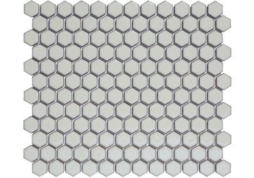 Hex2 Soft Grey Edge Glossy 26X30