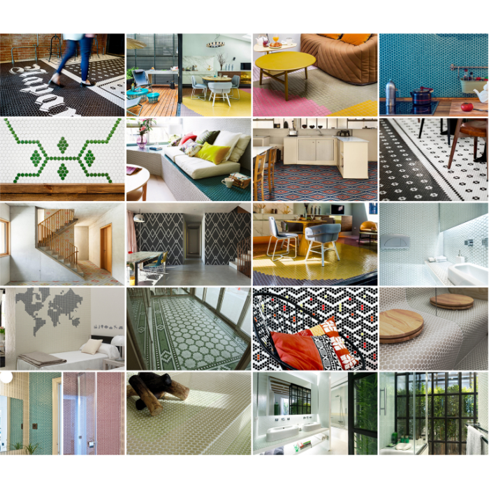 Hex2 White Mat 26X30