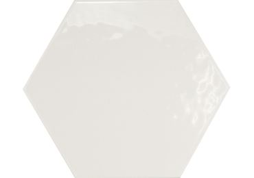 Hexatile Blanco Brillo 17,5X20