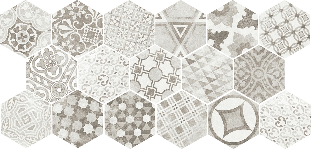 Hexatile Cement Garden Grey 17,5X20