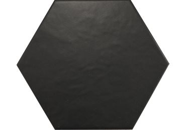 Hexatile Negro Mate 17,5X20