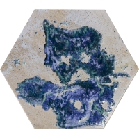 Hutton Raku Decor Hexagon 25x29