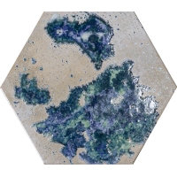 Hutton Raku Decor Hexagon 25x29
