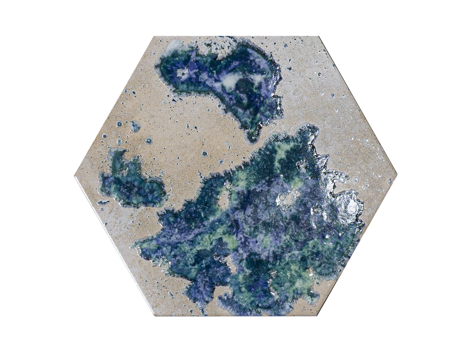 Hutton Raku Decor Hexagon 25x29
