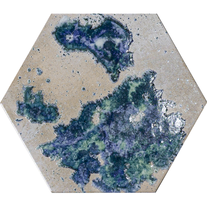 Hutton Raku Decor Hexagon 25x29