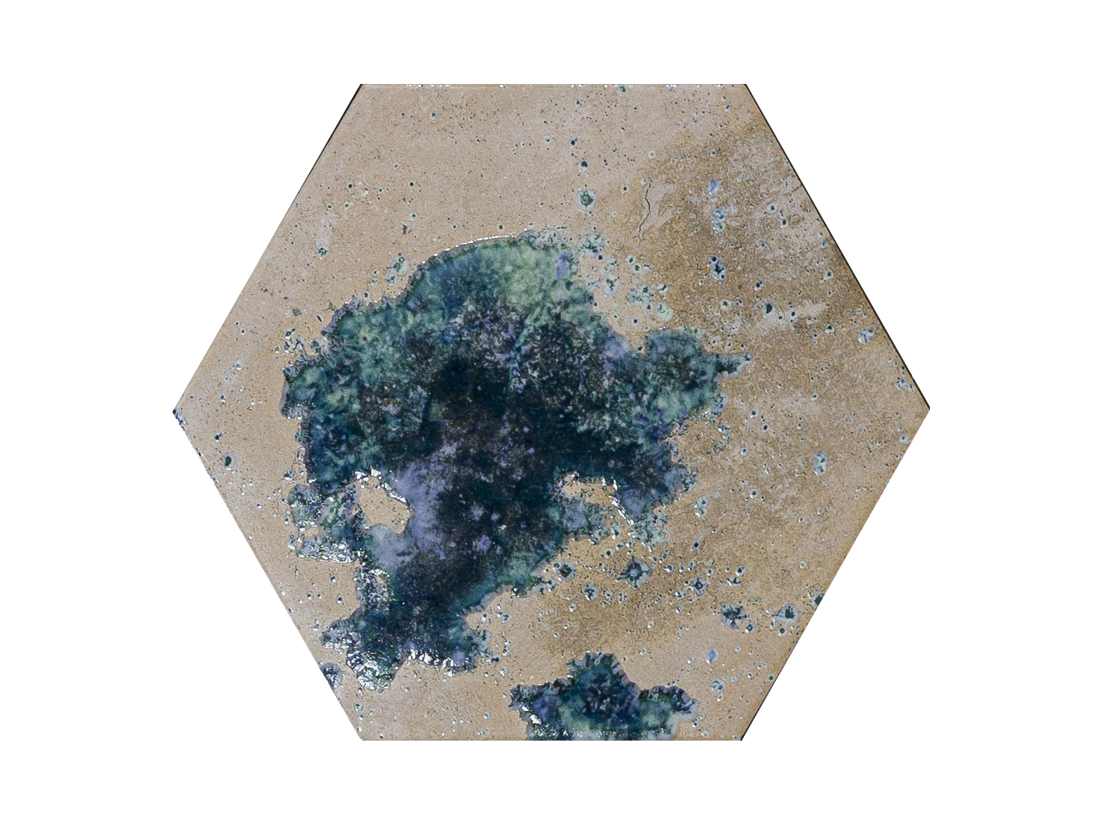 Hutton Raku Decor Hexagon 25x29