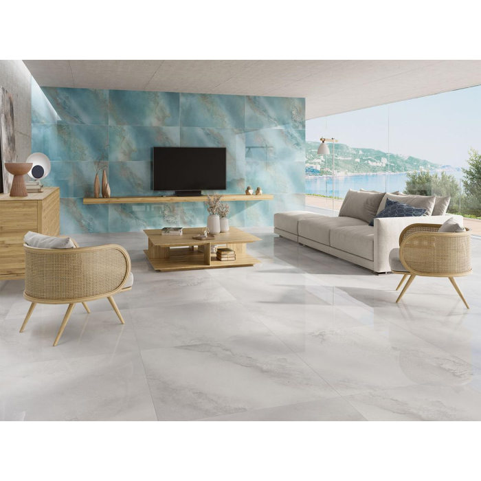 Hydra White  Lap 90X90