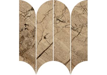 Incanto Breccia Aurora Glossy Mosaico Ventaglio 28,1X31