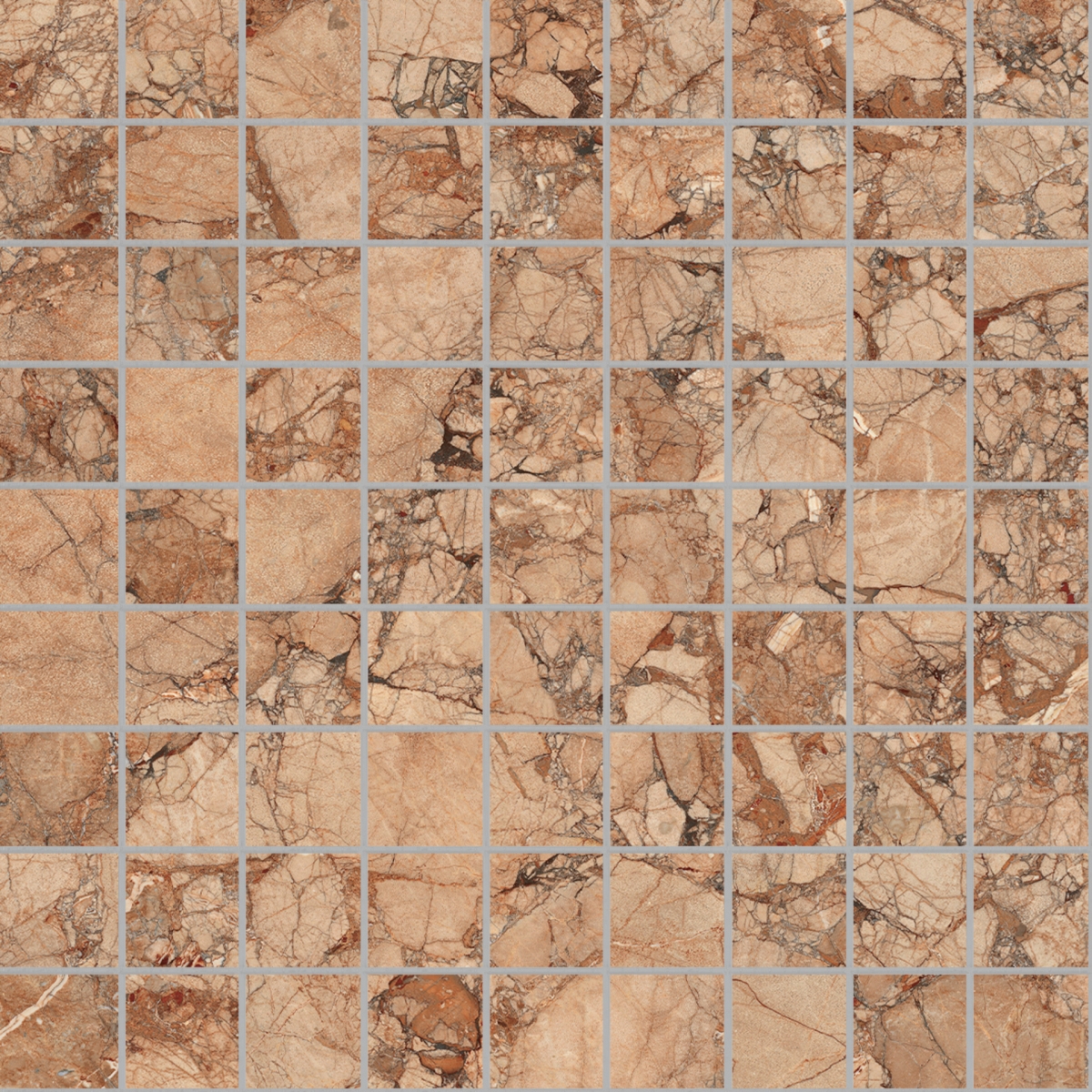 Incanto Breccia Pernice Mosaico Glossy 30X30