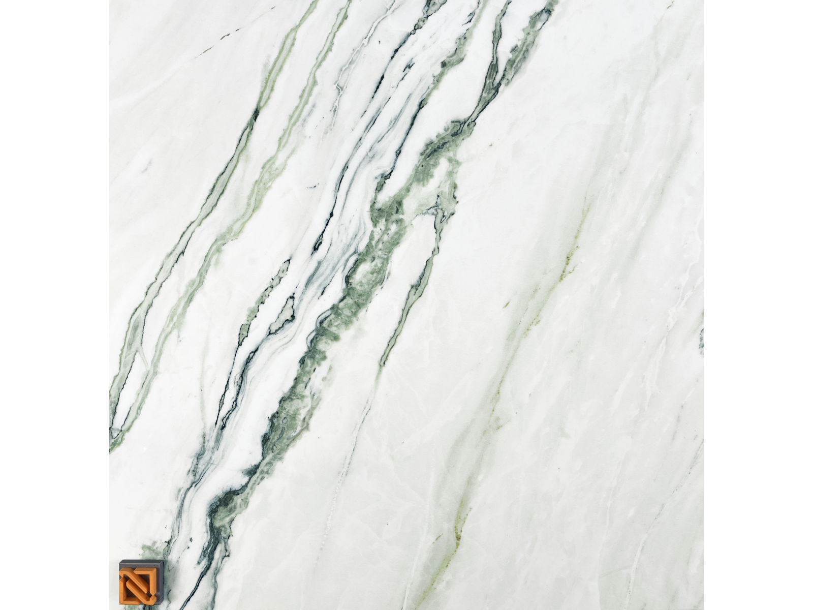 Incanto Calacatta Green  Glossy Rt 60X60