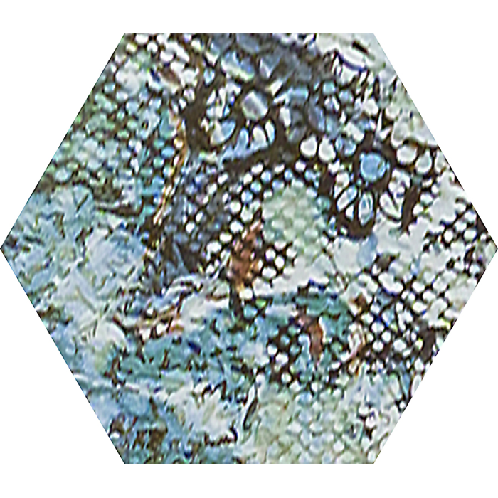 Inedita Blue Nat. Hexagon 25x29