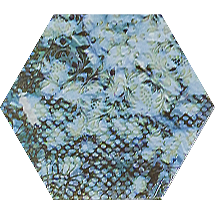 Inedita Blue Nat. Hexagon 25x29