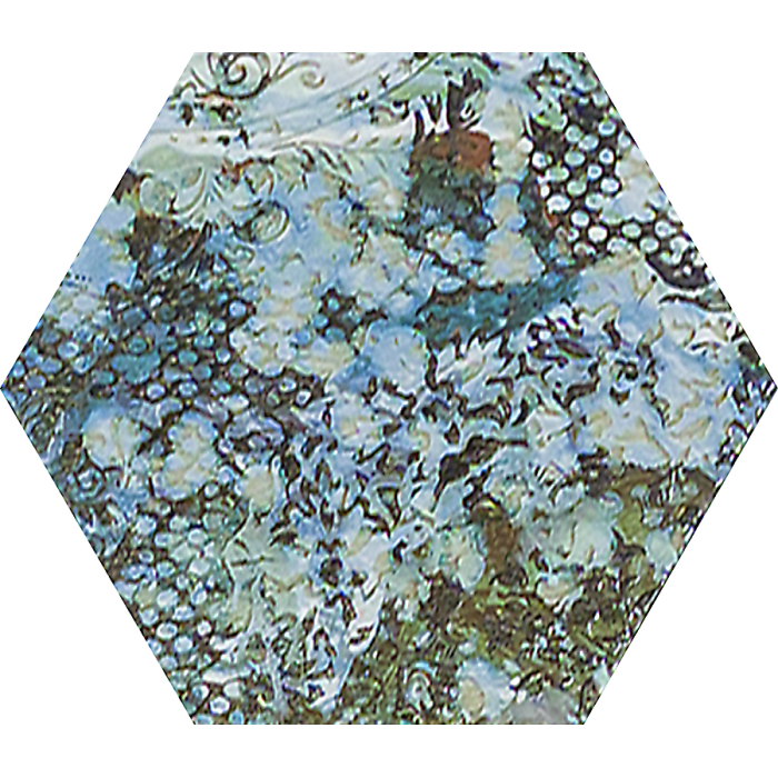 Inedita Blue Nat. Hexagon 25x29
