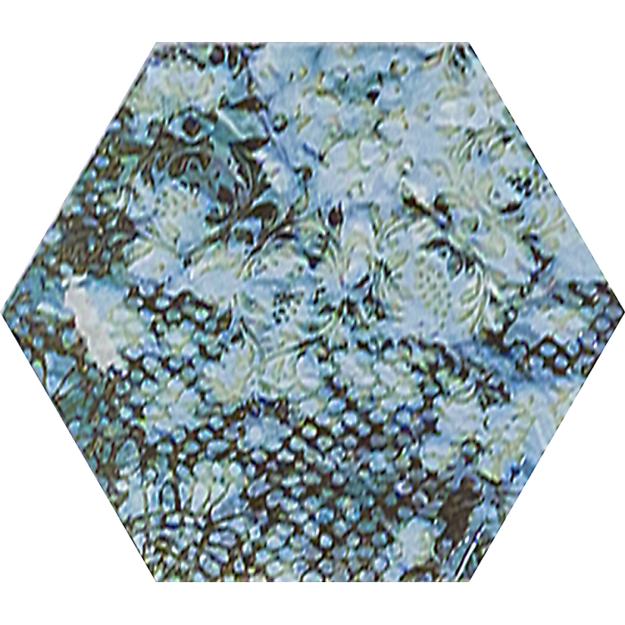 Inedita Blue Nat. Hexagon 25x29