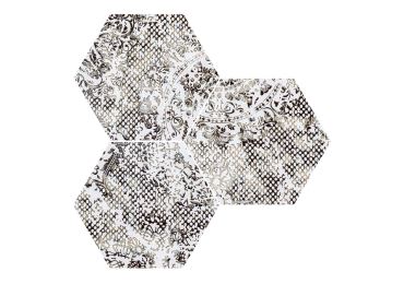 Inedita White Nat. Hexagon 25x29