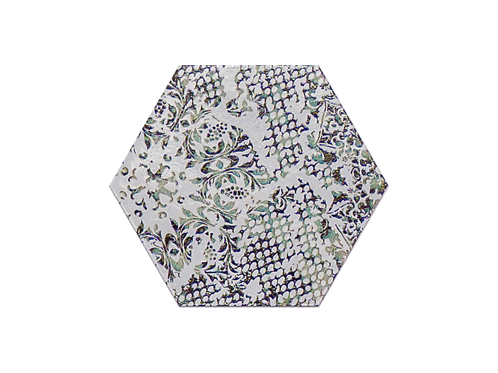 Inedita White Nat. Hexagon 25x29