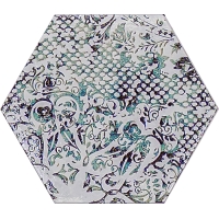 Inedita White Nat. Hexagon 25x29